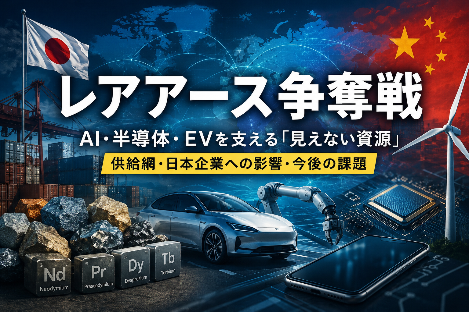 レアアース（希土類）問題とAI・半導体・EV産業への影響